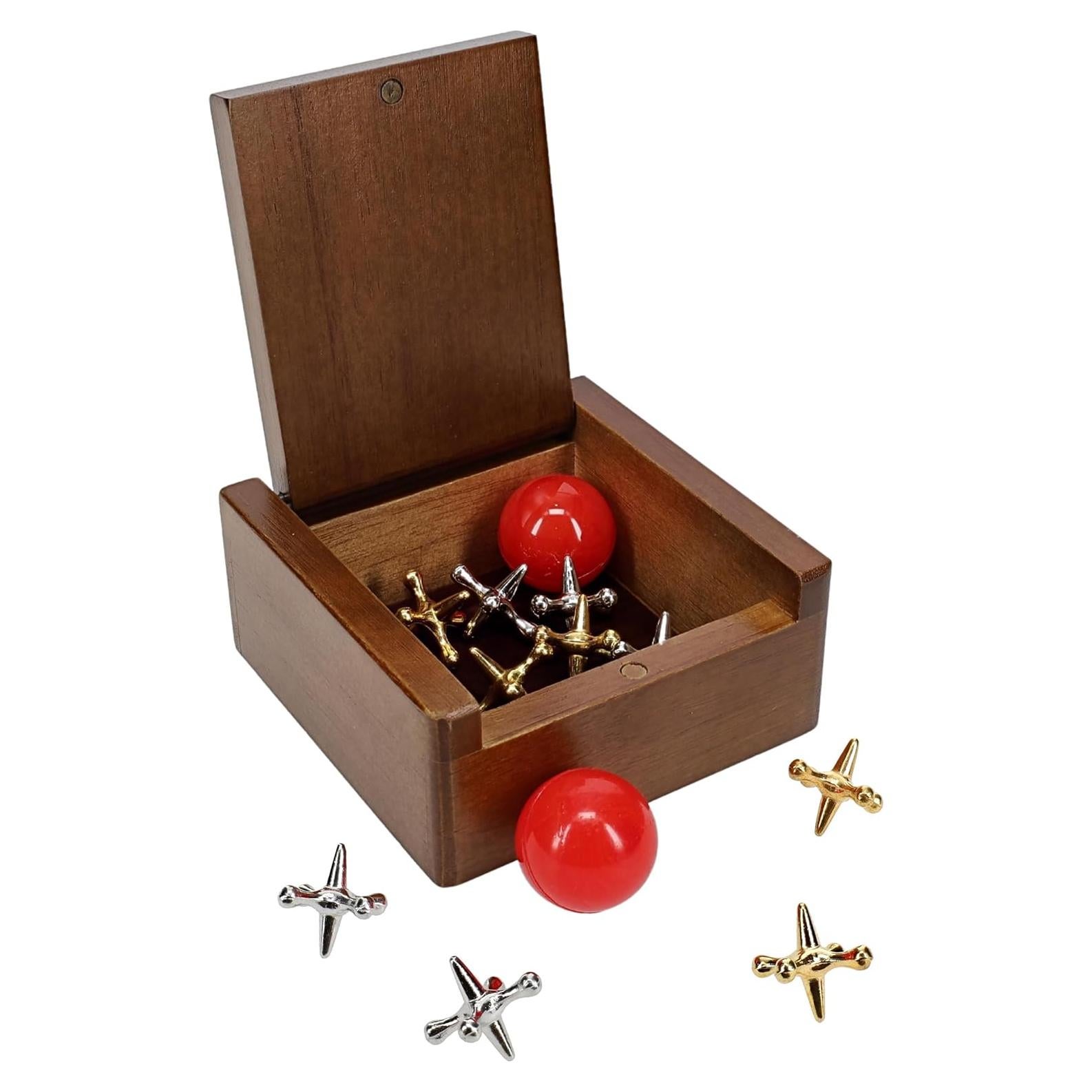 Juego de Jacks de Metal WE Games - Set Clásico con 2 Pelotas