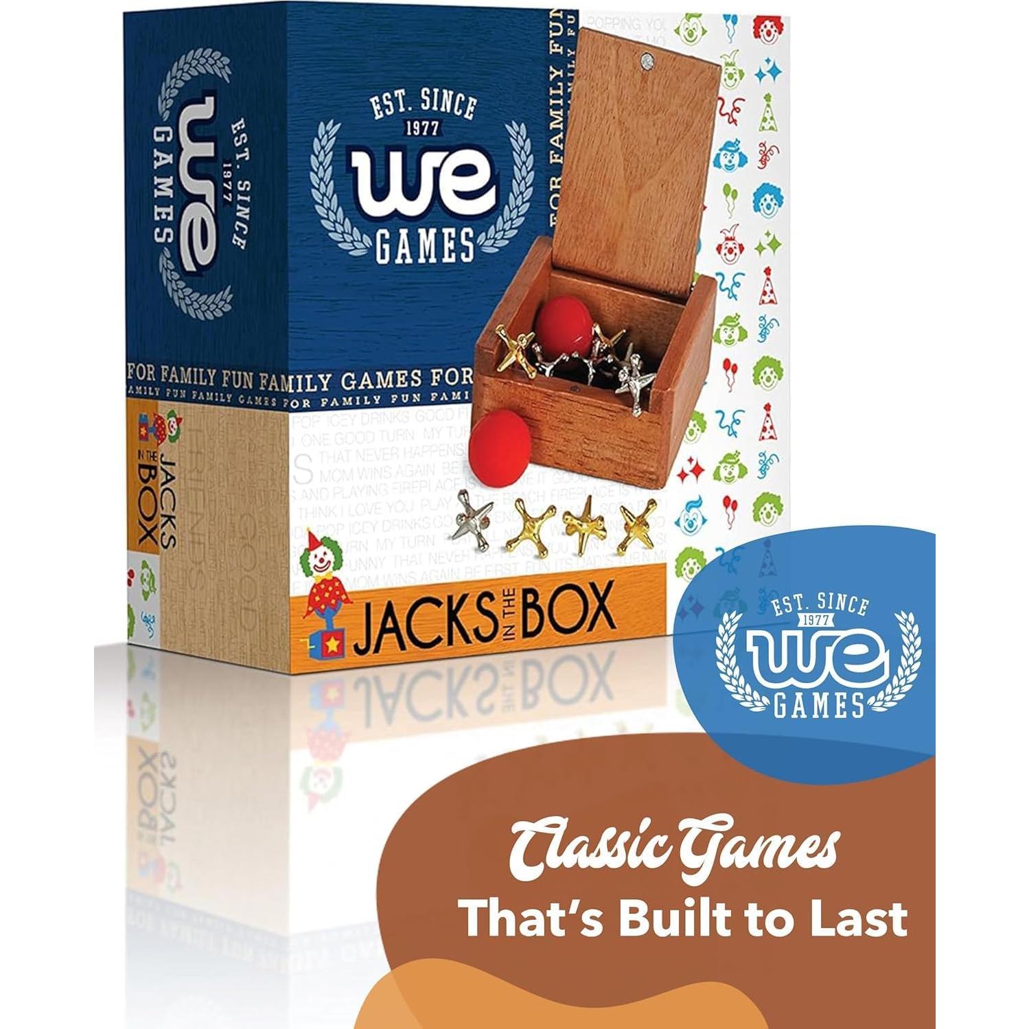 Juego de Jacks de Metal WE Games - Set Clásico con 2 Pelotas