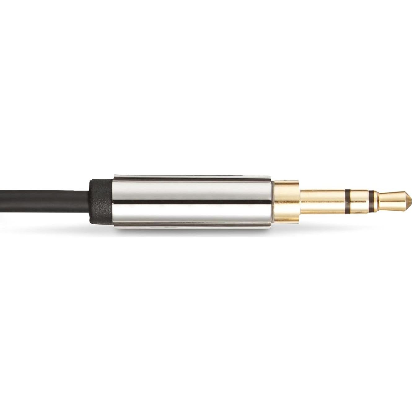 Cable de Audio Estéreo 3.5mm Amazon Basics 2.4m Negro
