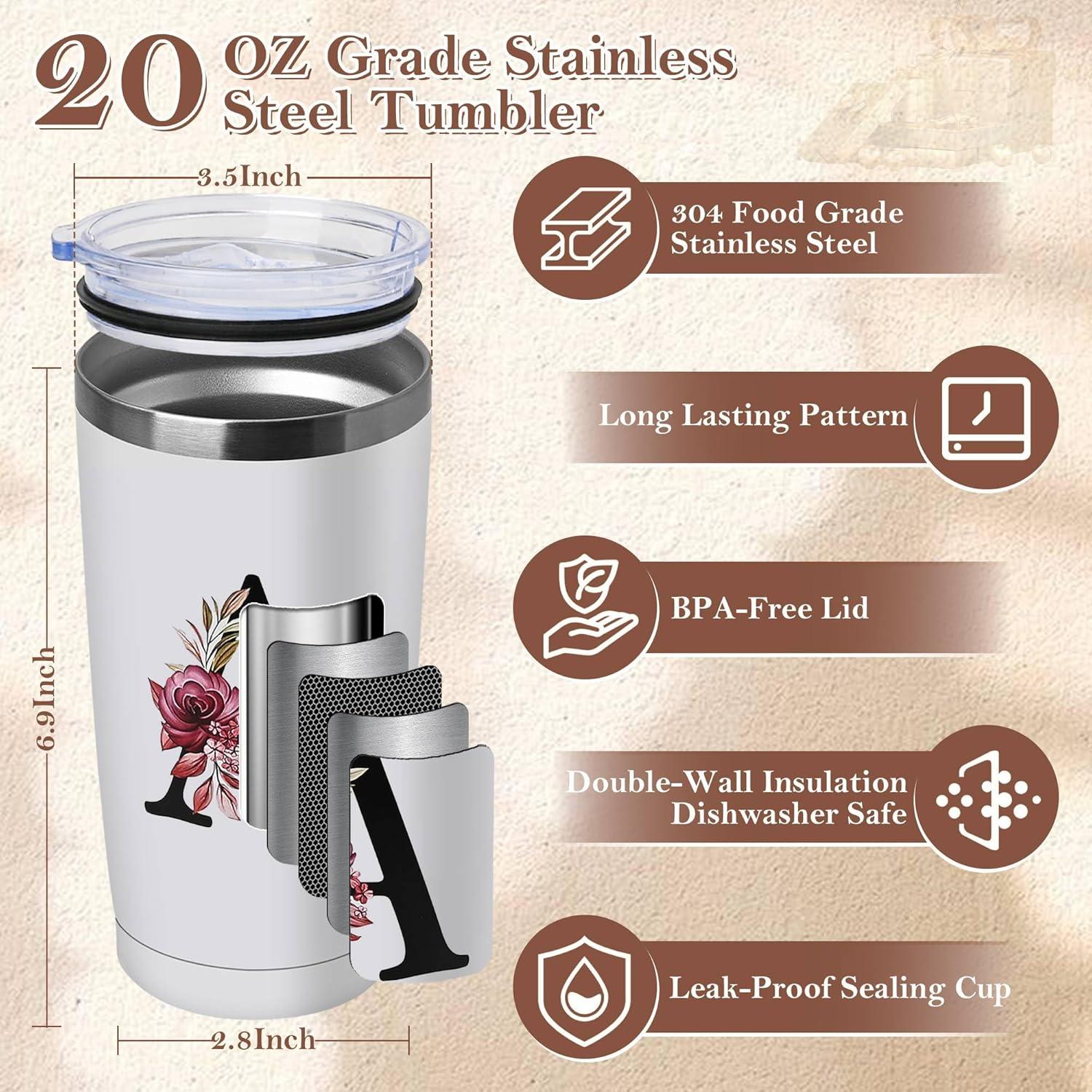 Taza de café aislada MNZZ 20 oz acero inoxidable personalizada