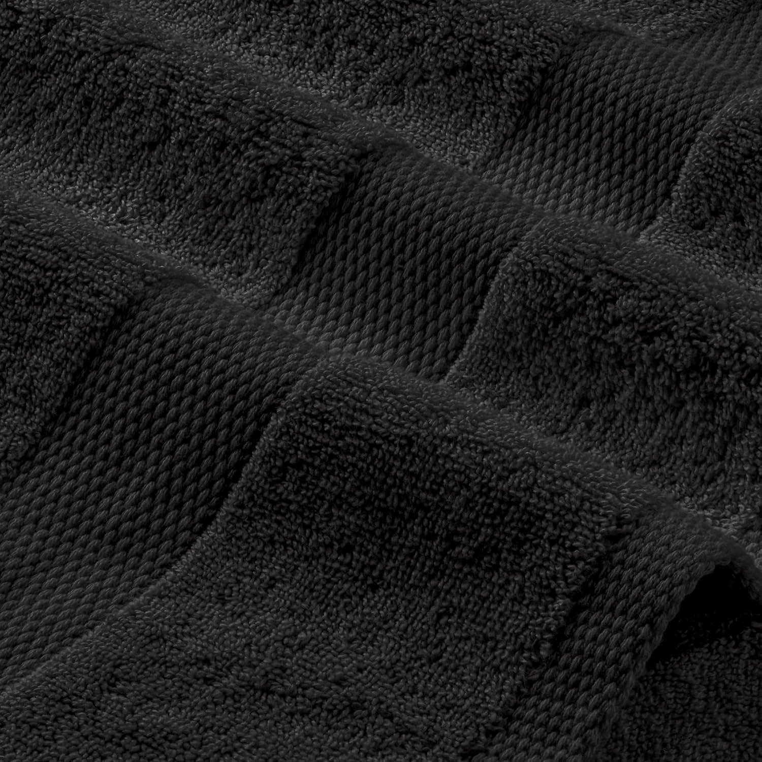 Toallas de Mano Negras 100% Algodón - Paquete de 12