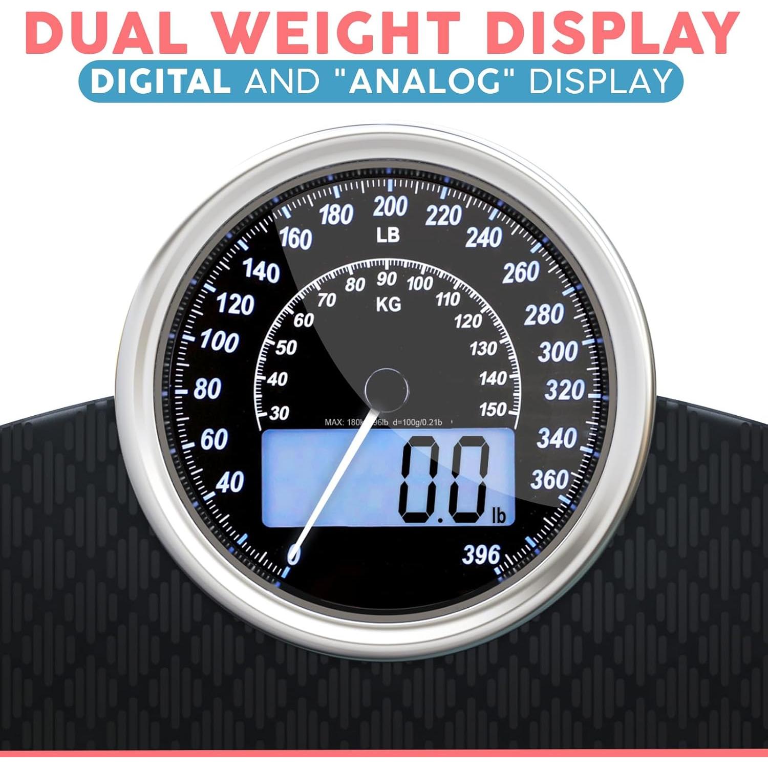 Báscula Híbrida Adamson Digital y Analógica hasta 180kg