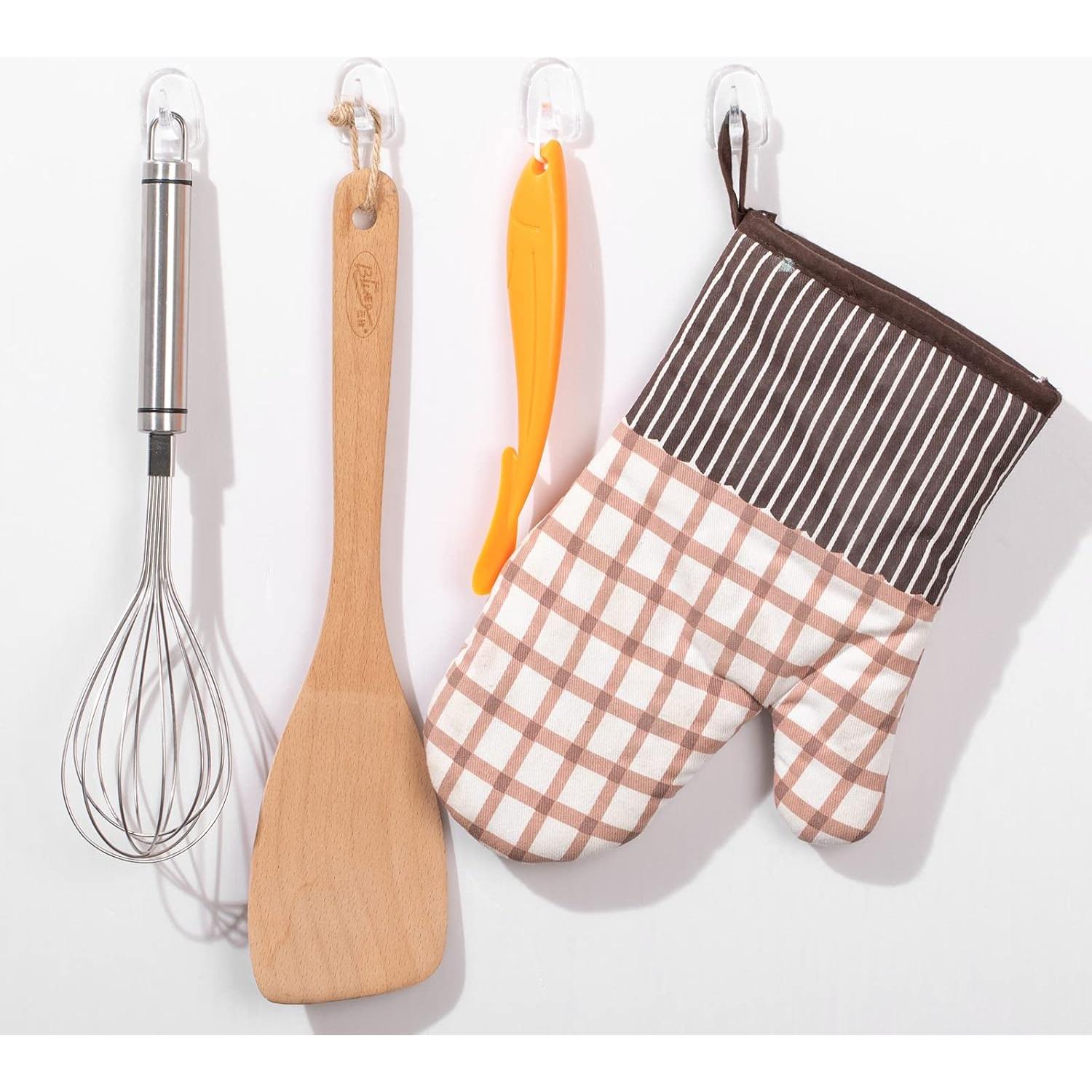 Jetec Ganchos Adhesivos Transparentes 60 Piezas 1 kg