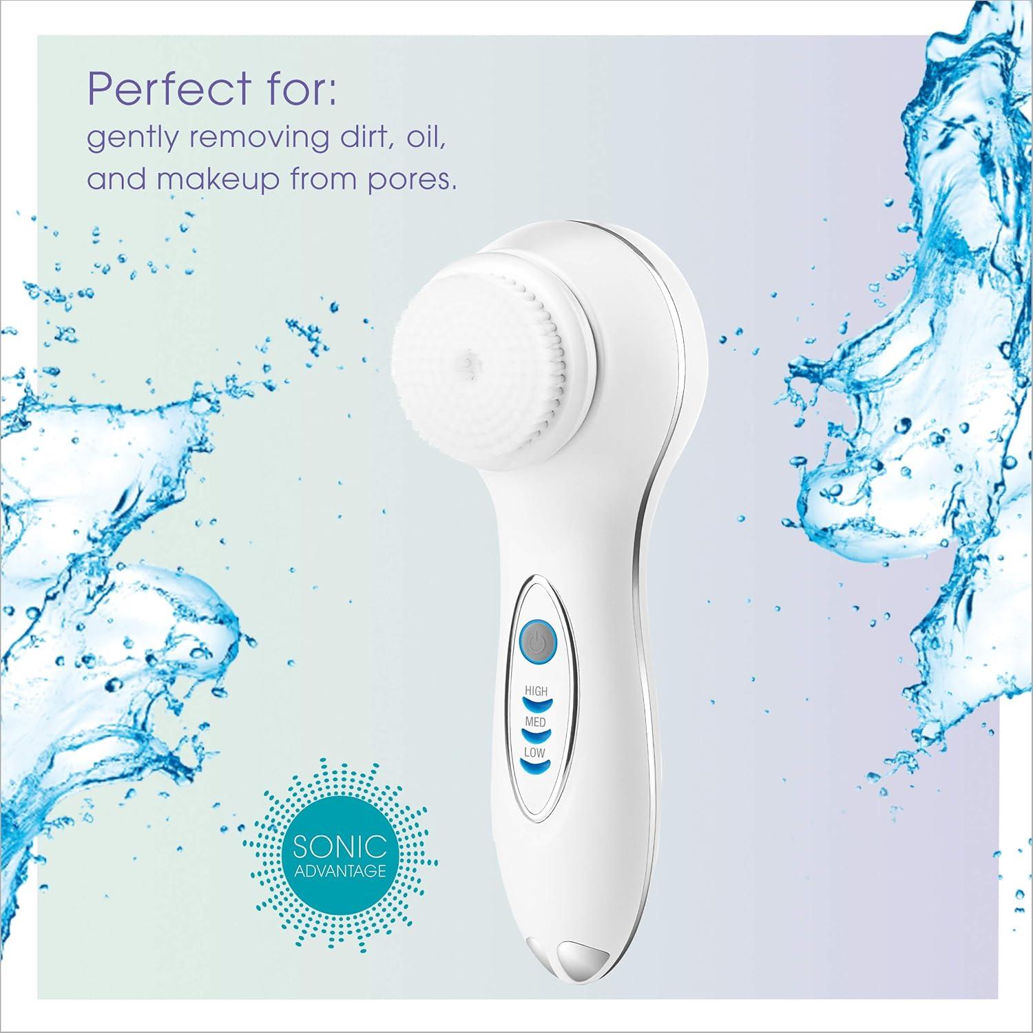 Cepillo Facial Sónico Conair True Glow Impermeable Recargable