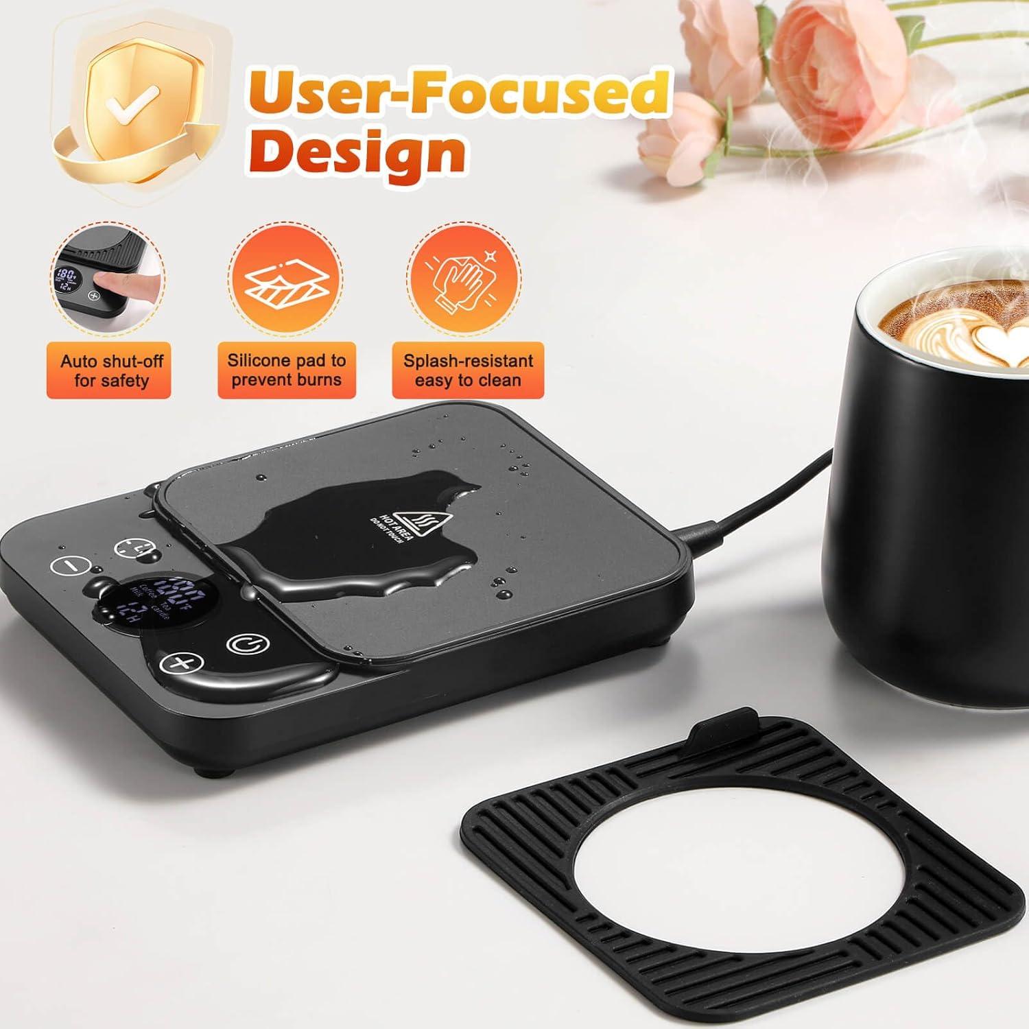 Calentador de Tazas Vyranexa 36W Negro con Temporizador 1-12h