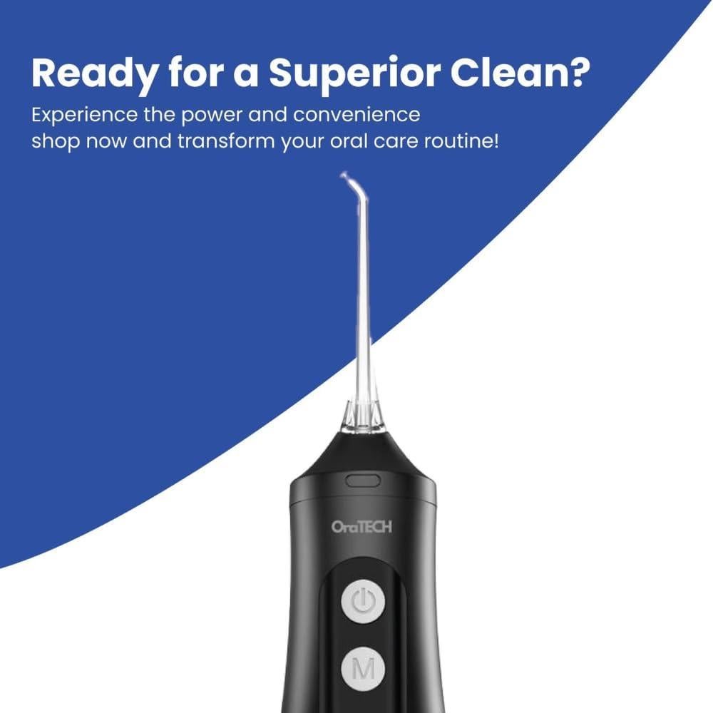 Irrigador Dental Portátil OraTECH, 350ml Inalámbrico IPX7