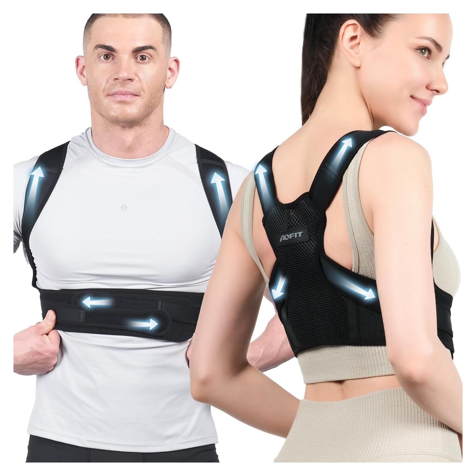 Corrector de Postura AOFIT Ajustable Unisex Negro Talla S