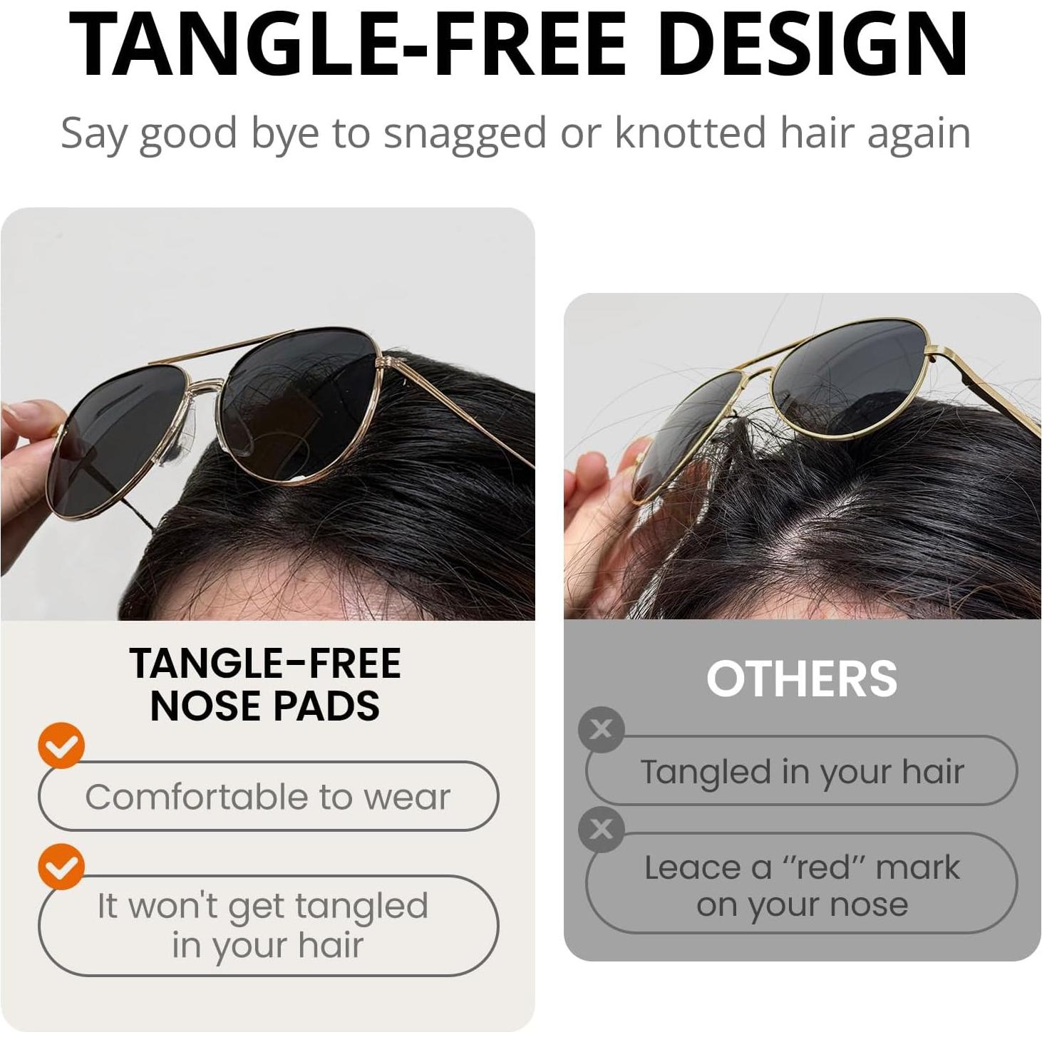 Gafas de sol aviador SODQW Tangle Free polarizadas UV