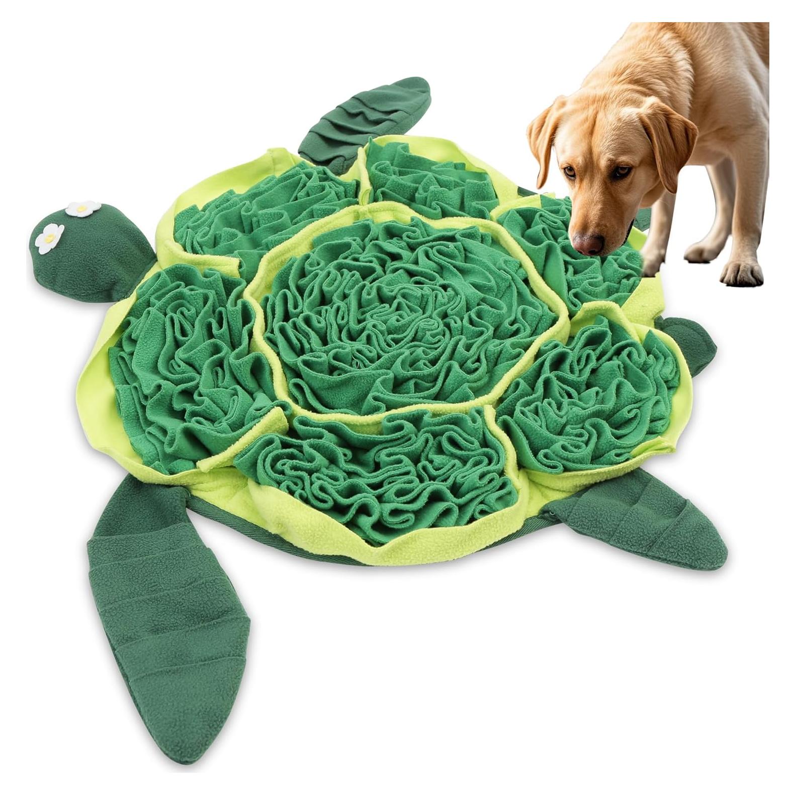 Alfombra de Olfateo para Perros FLERDMAU Verde 50cm - Juguete Interactivo