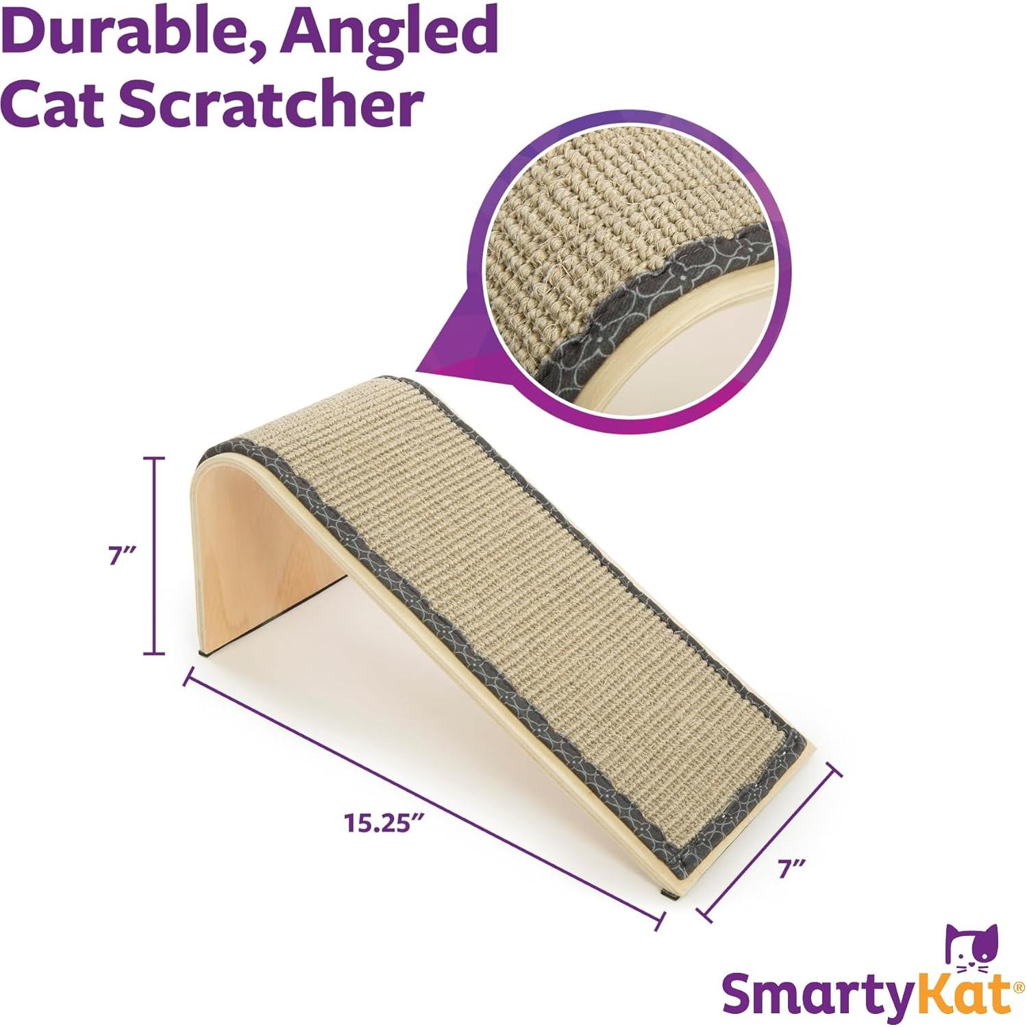 Rascador de Gato SmartyKat en Ángulo con Sisal Natural