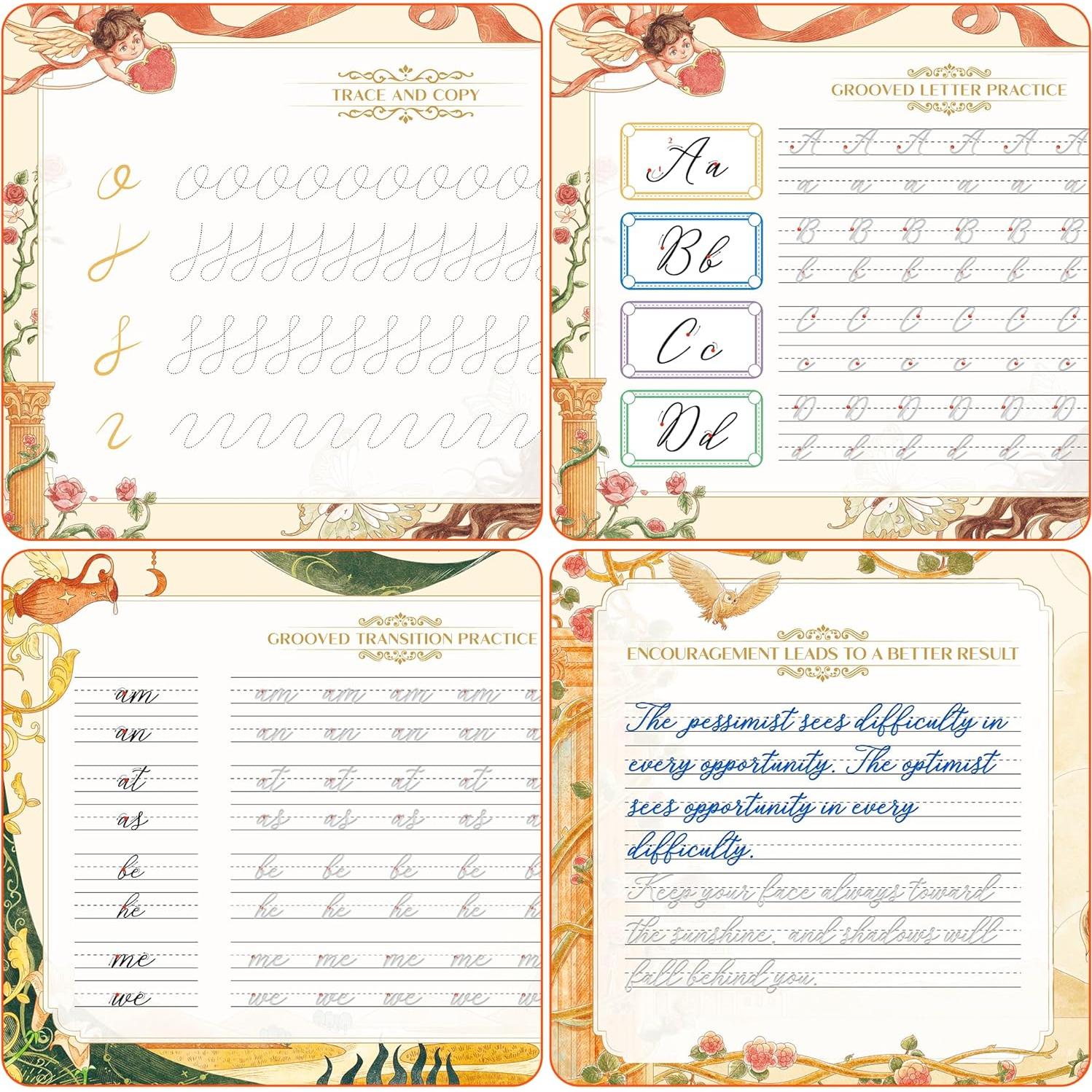 Kit de Caligrafía Cursiva TIME X - 3 Cuadernos Reutilizables