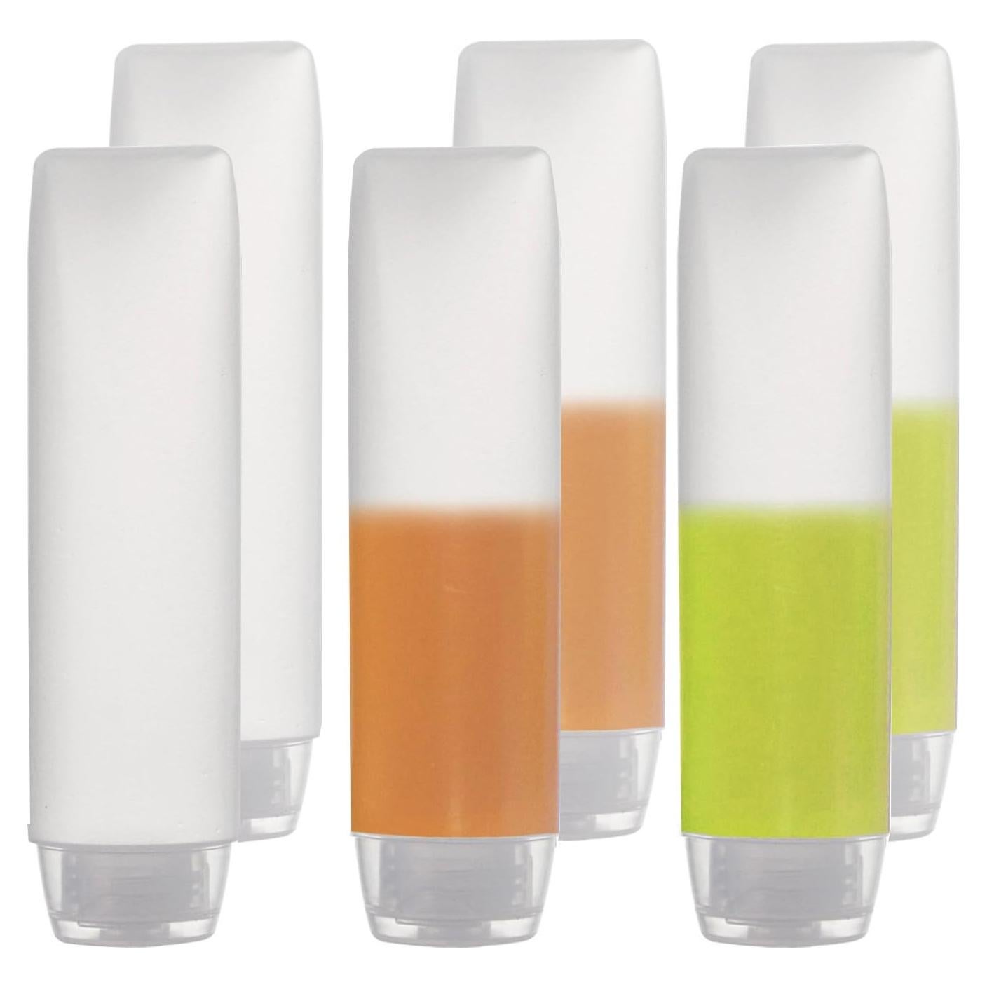 6 Botellas de Viaje OTO 30ml Aprobadas por TSA - Plástico