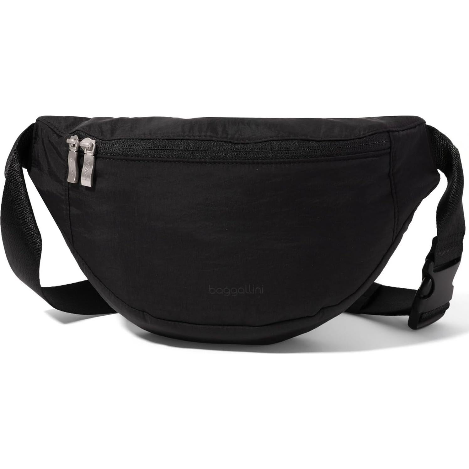Riñonera Baggallini B-Lite Negra 30.48x17.78cm con RFID