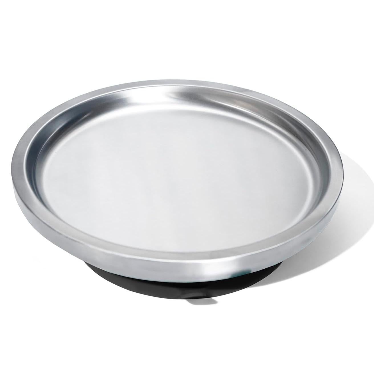 Plato Abierto Avanchy de Acero Inoxidable para Bebés - Negro