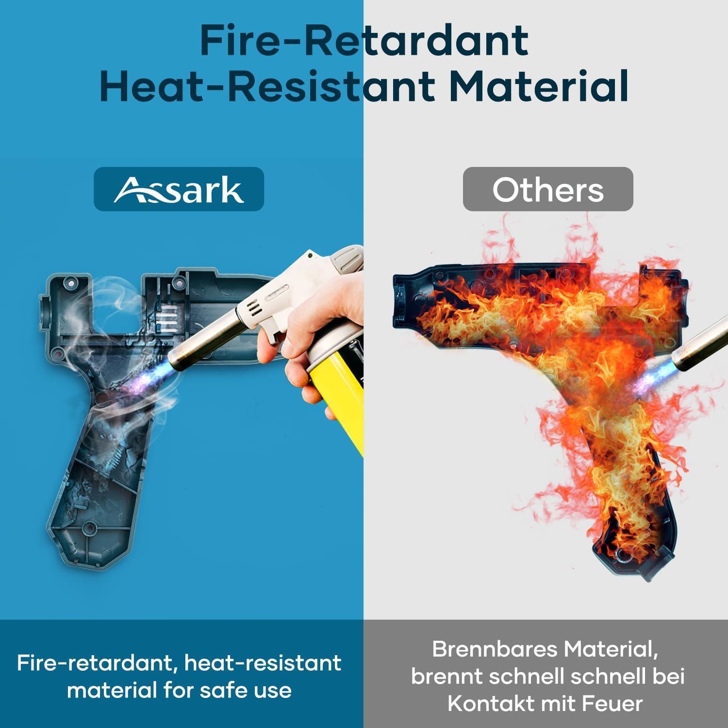 Pistola de Pegamento Caliente Assark 100W Doble Potencia con 15 Barras