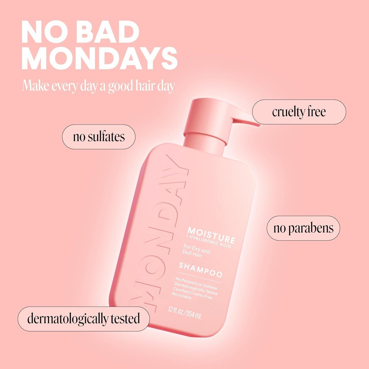 Champú MOISTURE Monday Haircare 354 mL Ácido Hialurónico