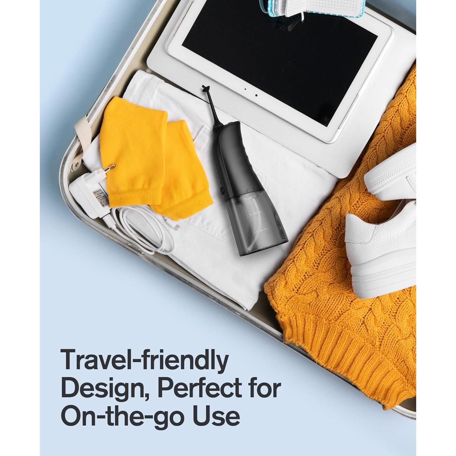 Hilo Dental Inalámbrico Demita GE203 300ML 3 Modos Negro