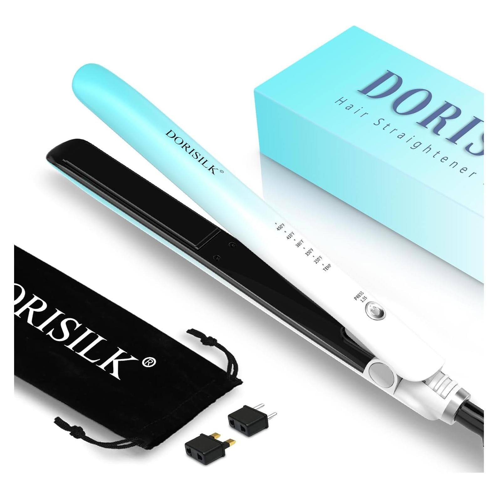 Plancha de Cabello DORISILK 1 Pulgada Cerámica 2 en 1