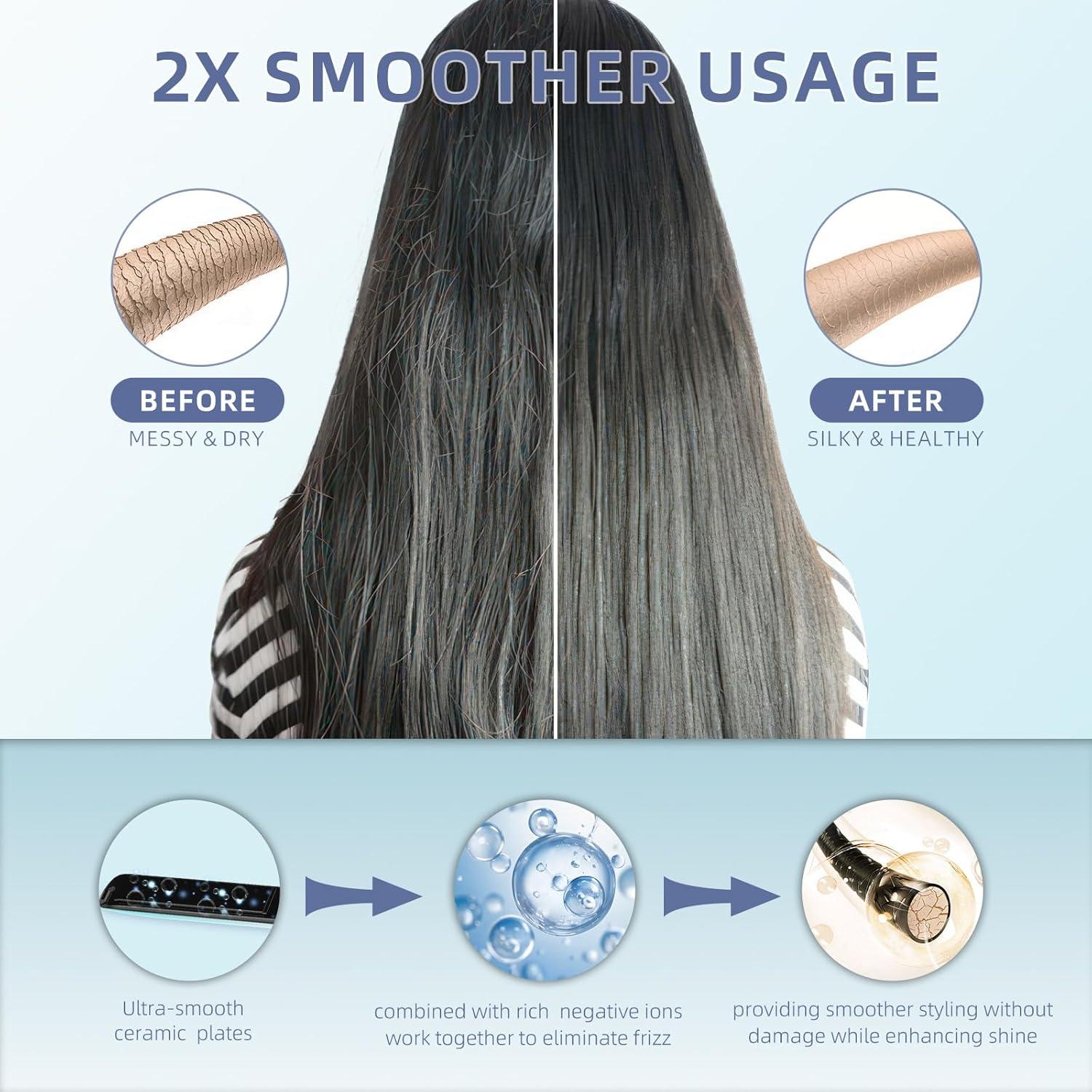 Plancha de Cabello DORISILK 1 Pulgada Cerámica 2 en 1