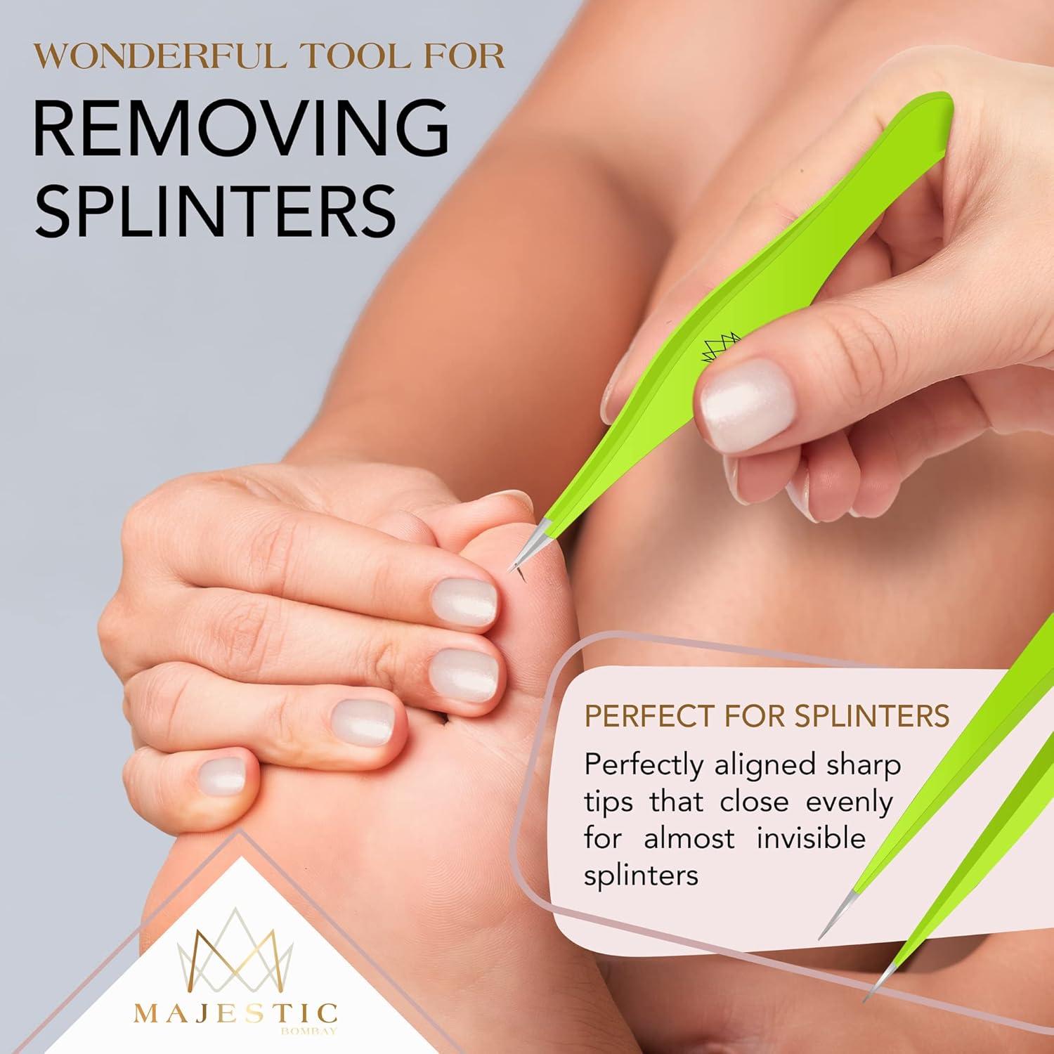 Pinzas de Punta Fina Majestic Bombay - Precisión y Durabilidad