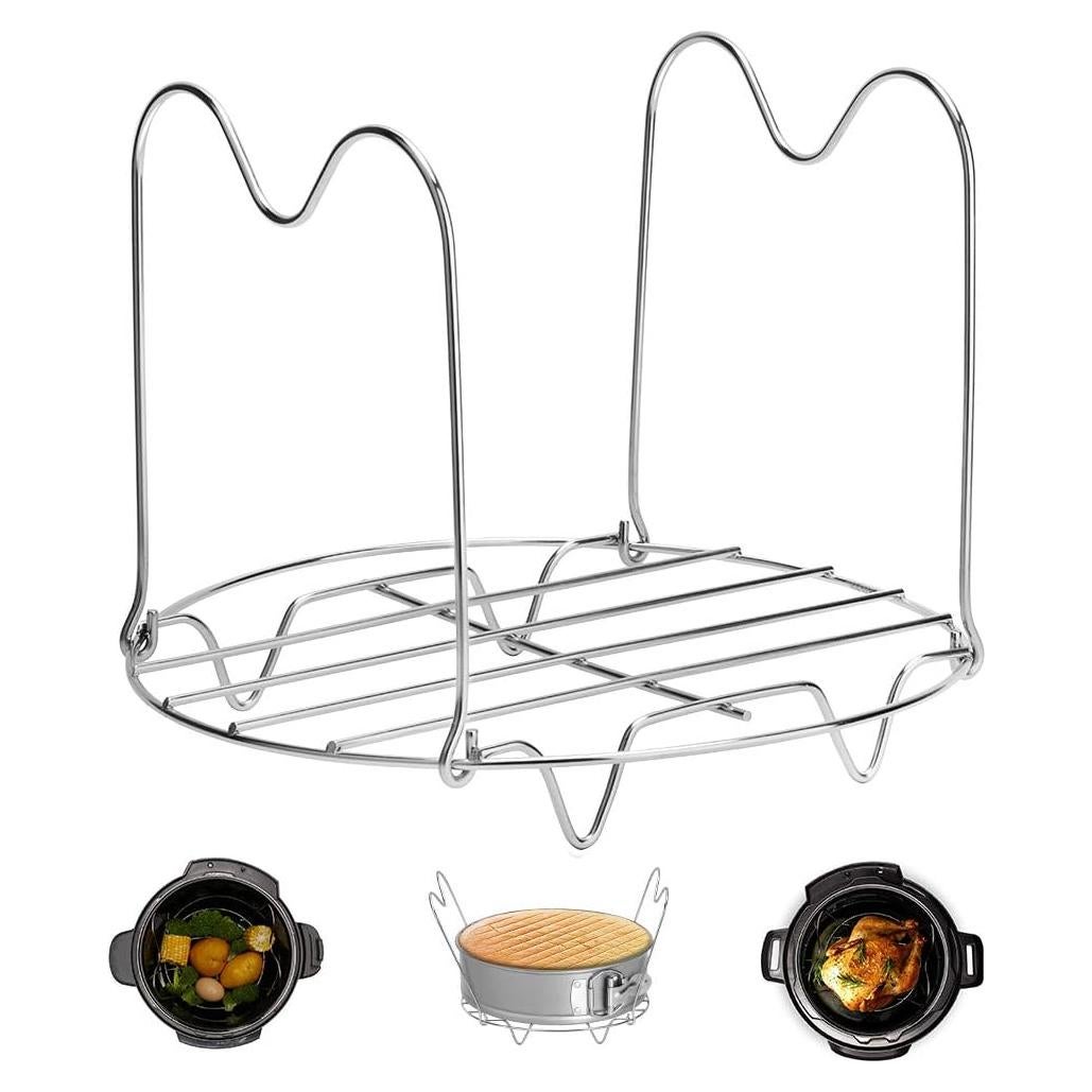 Rejilla de Vapor Createy 15.24 cm Acero Inoxidable para Olla a Presión