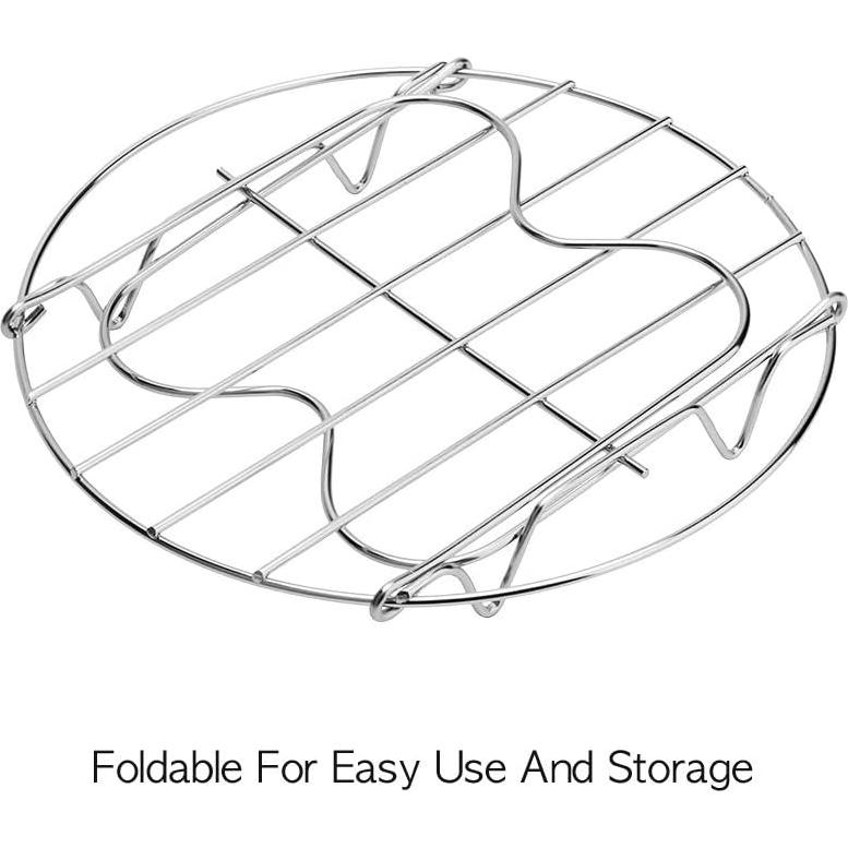 Rejilla de Vapor Createy 15.24 cm Acero Inoxidable para Olla a Presión