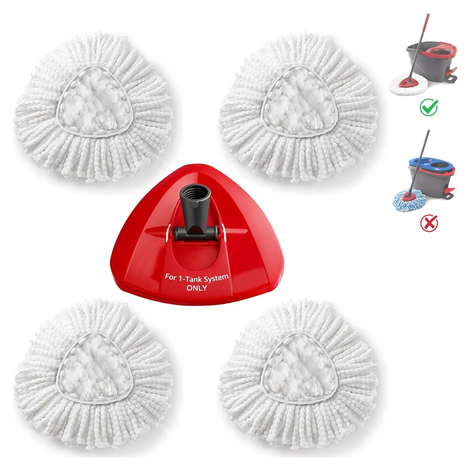 Repuestos Mopas Bonus Life 4 Cabezas + Base EasyWring 1 Tanque