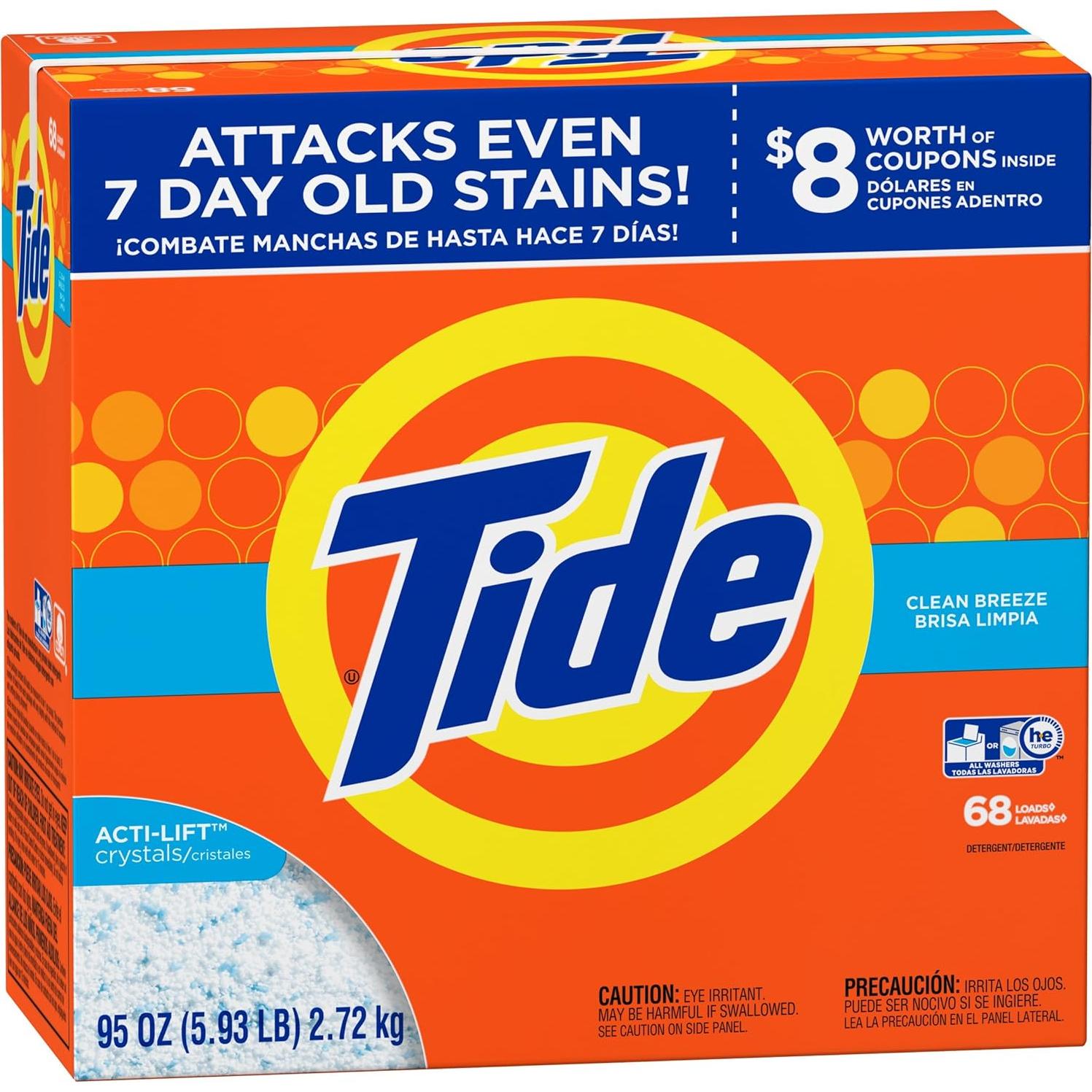 Detergente en polvo Tide Clean Breeze HE Turbo 269.5 g