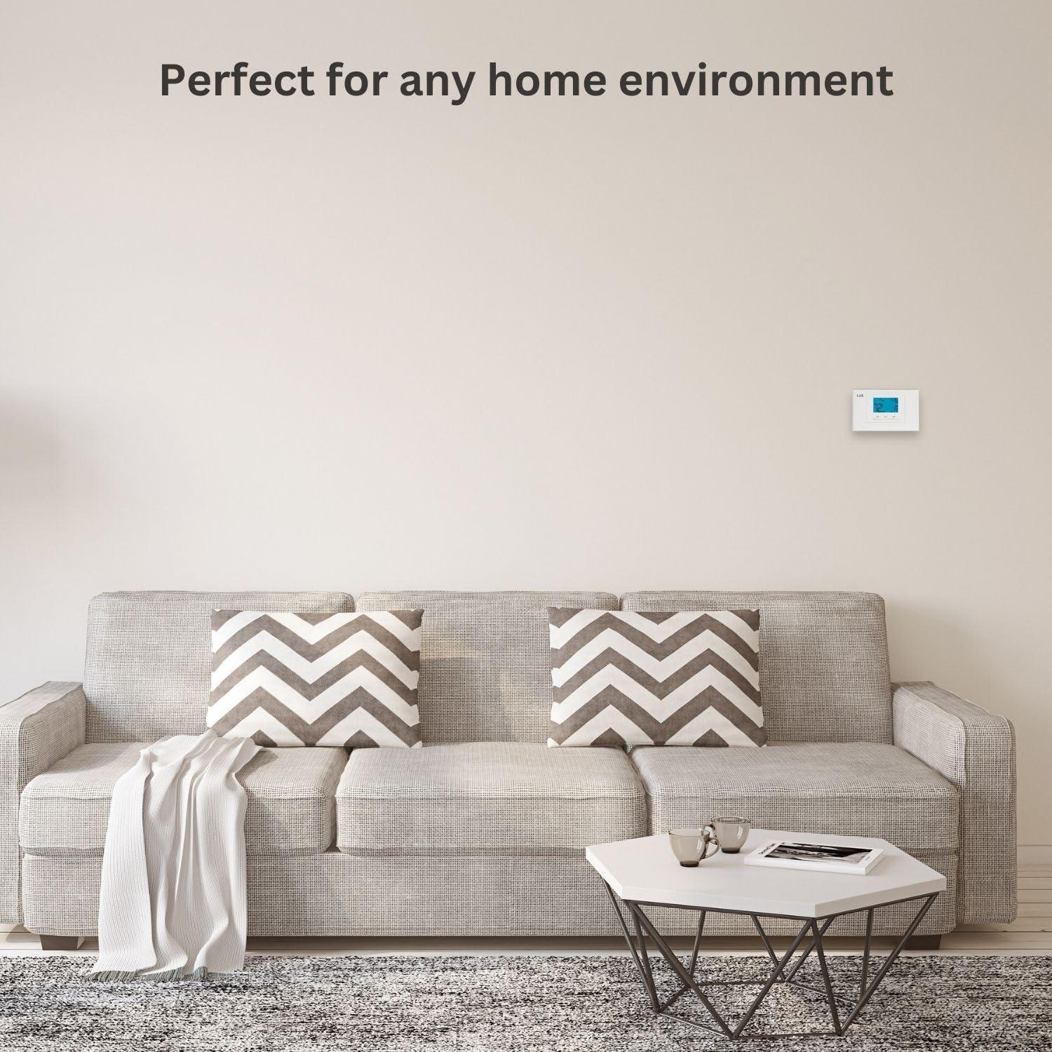 Termostato Programable LUX LTX500U 5-2 Días Wi-Fi Blanco