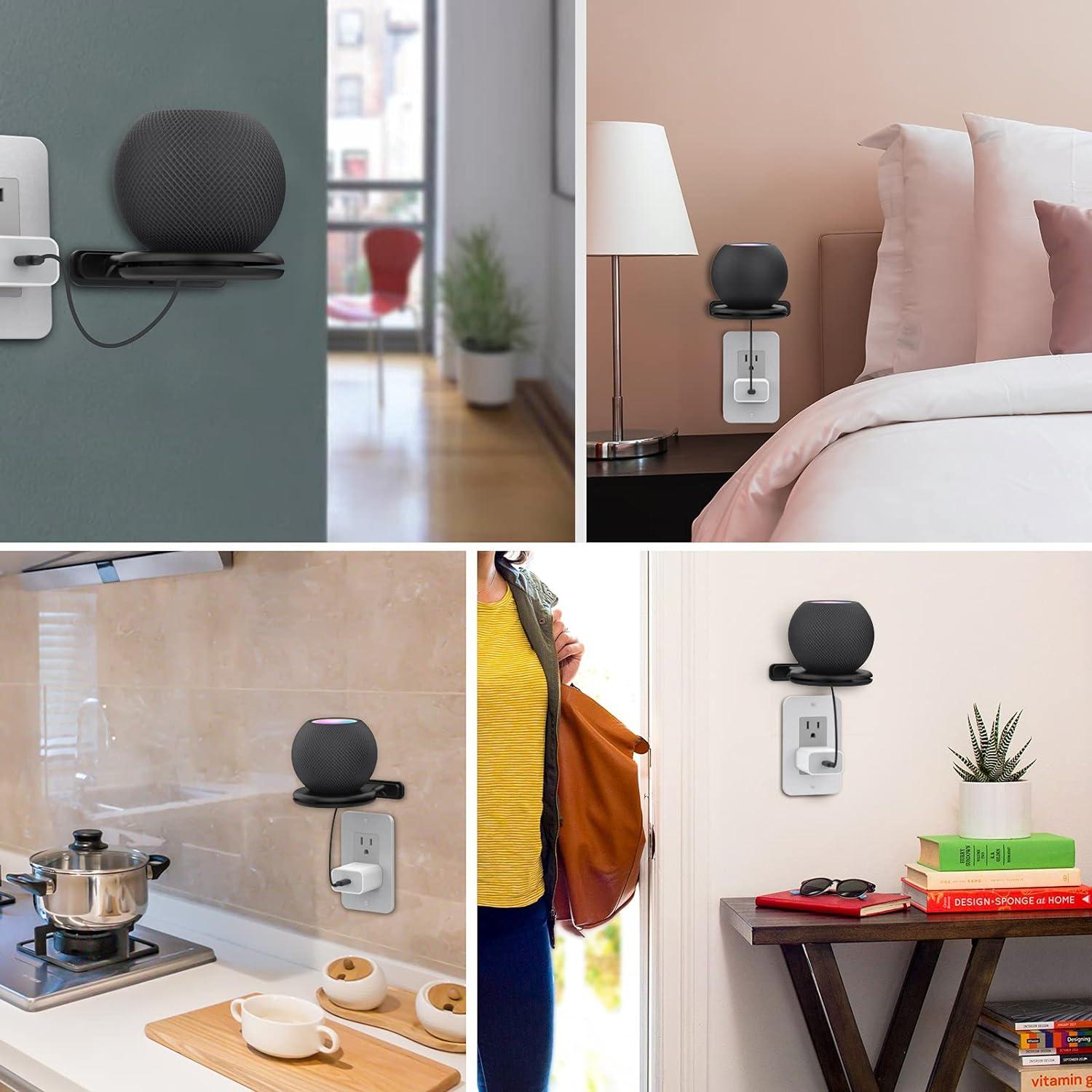 Soporte de Pared para HomePod Mini AHASTYLE Negro con Gestión de Cables