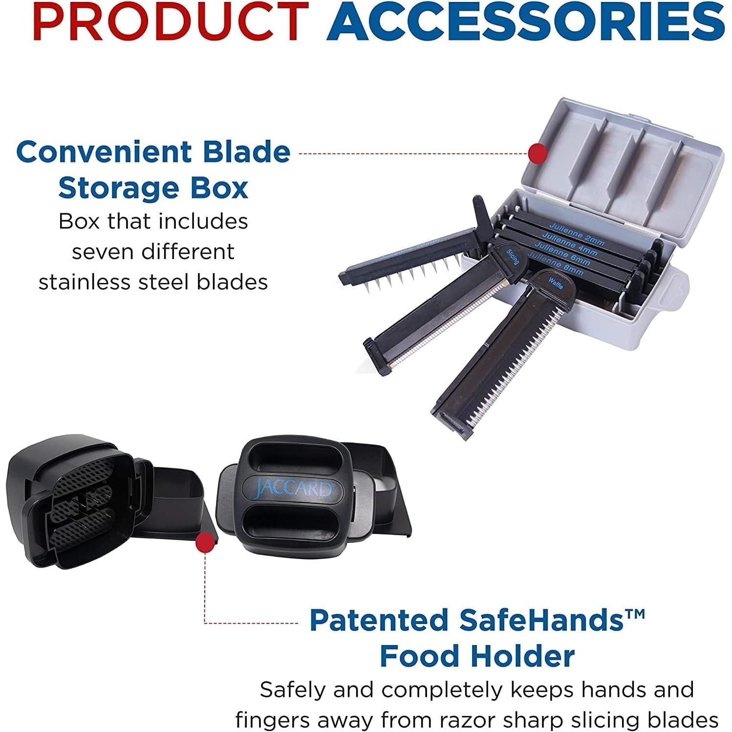 Mandolín Jaccard ABS SafeHands con 7 cuchillas intercambiables