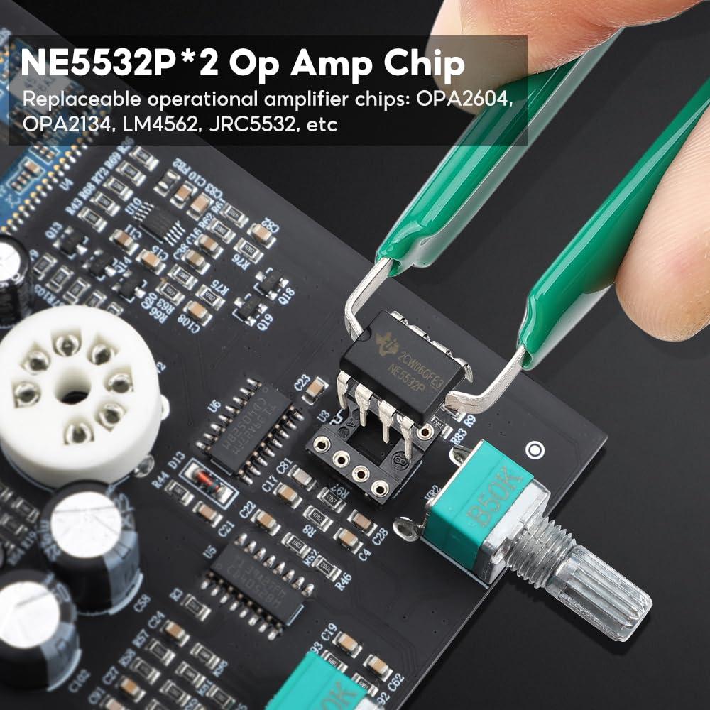 Preamplificador AIYIMA T1 PRO Válvula Bluetooth RCA 12V