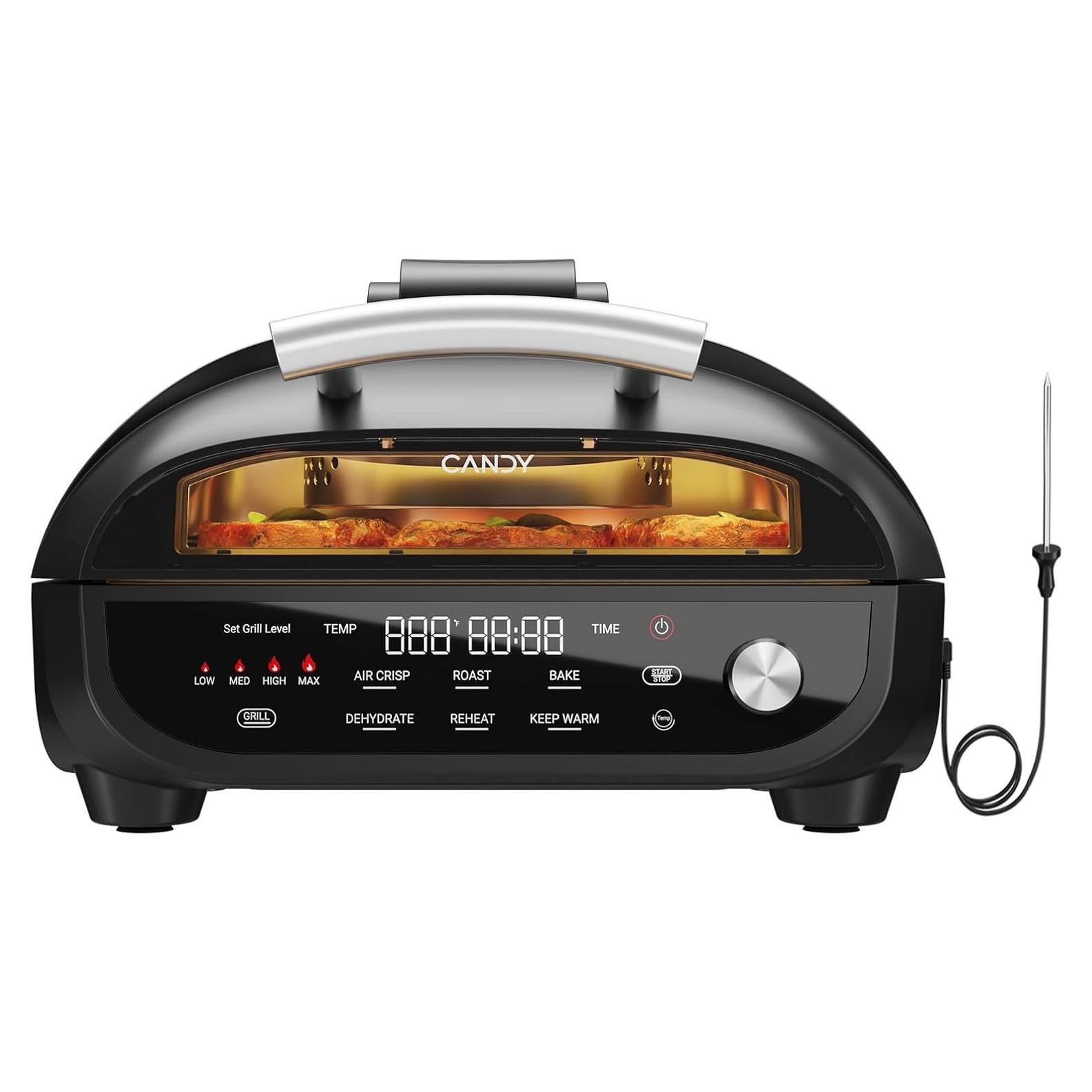 Parrilla y Freidora de Aire Candy 5.2 QT Digital 7-en-1