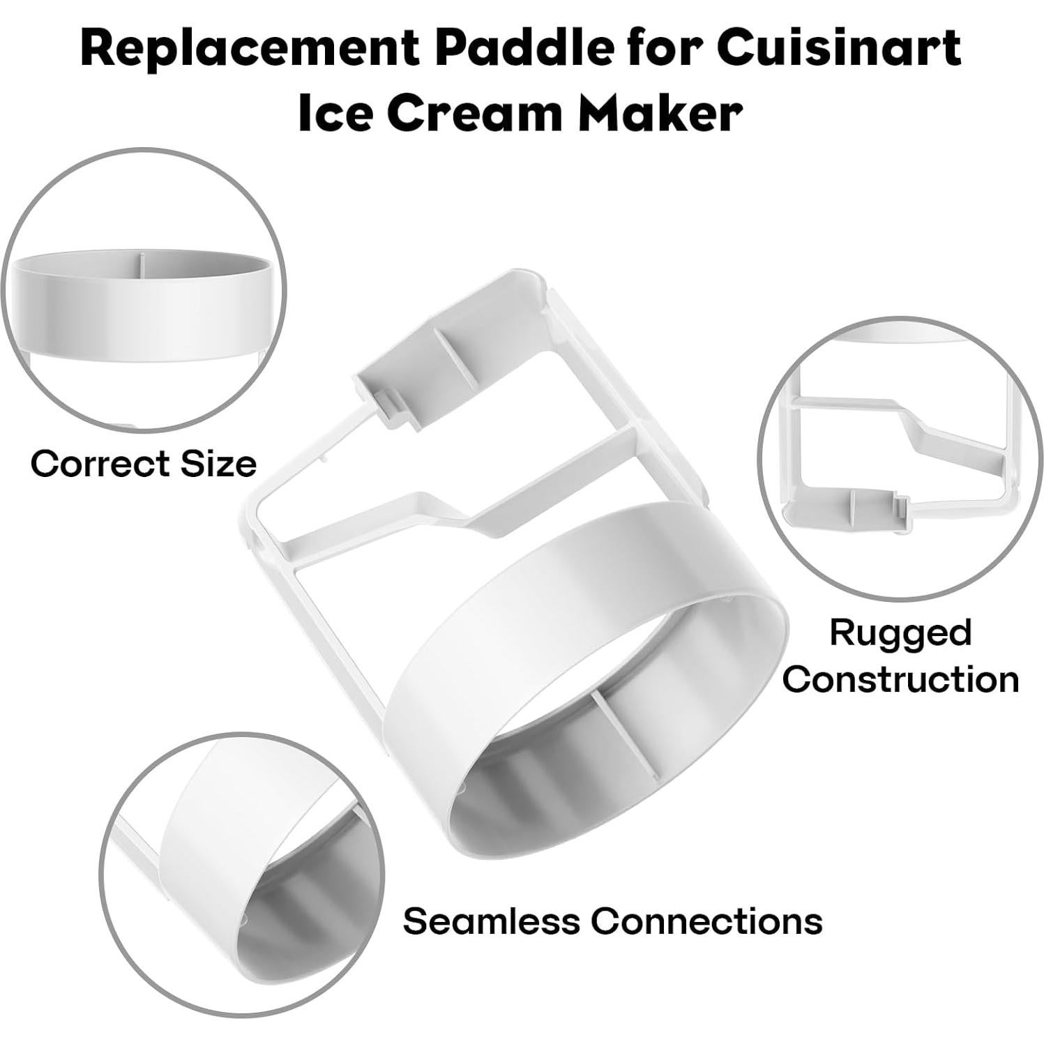 Paleta de Reemplazo Focollk para Máquina de Helado Cuisinart ICE-21P1