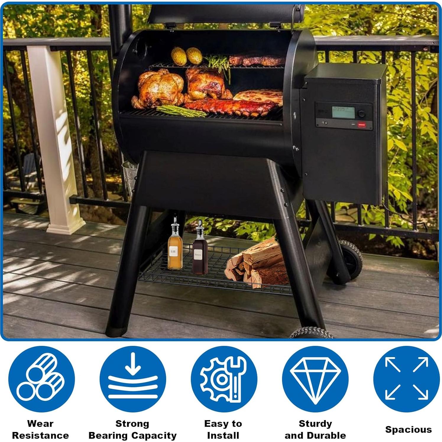 Estante Inferior de Parrilla Traeger Pro Series 22/575 - Metal Duradero
