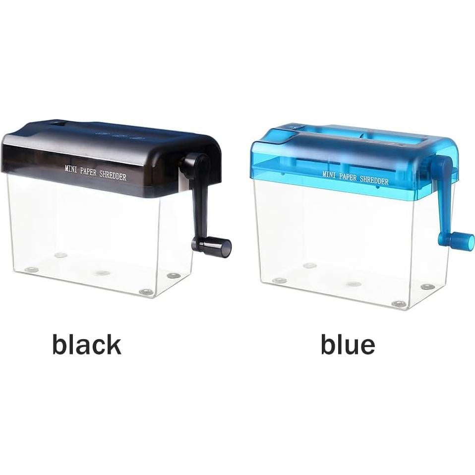 Mini Trituradora Manual Kakalote para Papel y Documentos - Negro