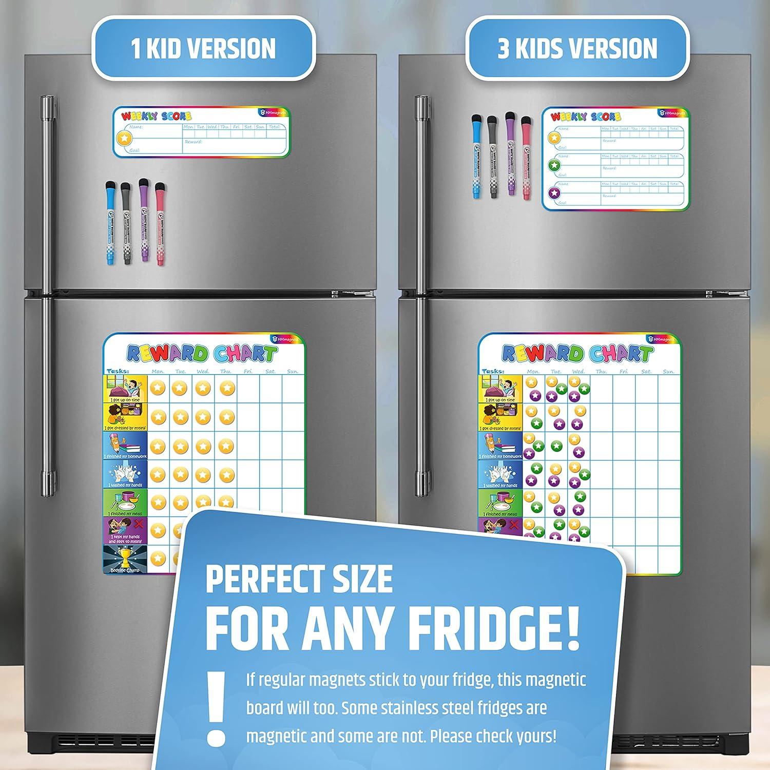Tabla de Recompensas Magnética HMmagnets para 1 Niño - 127 Pegatinas