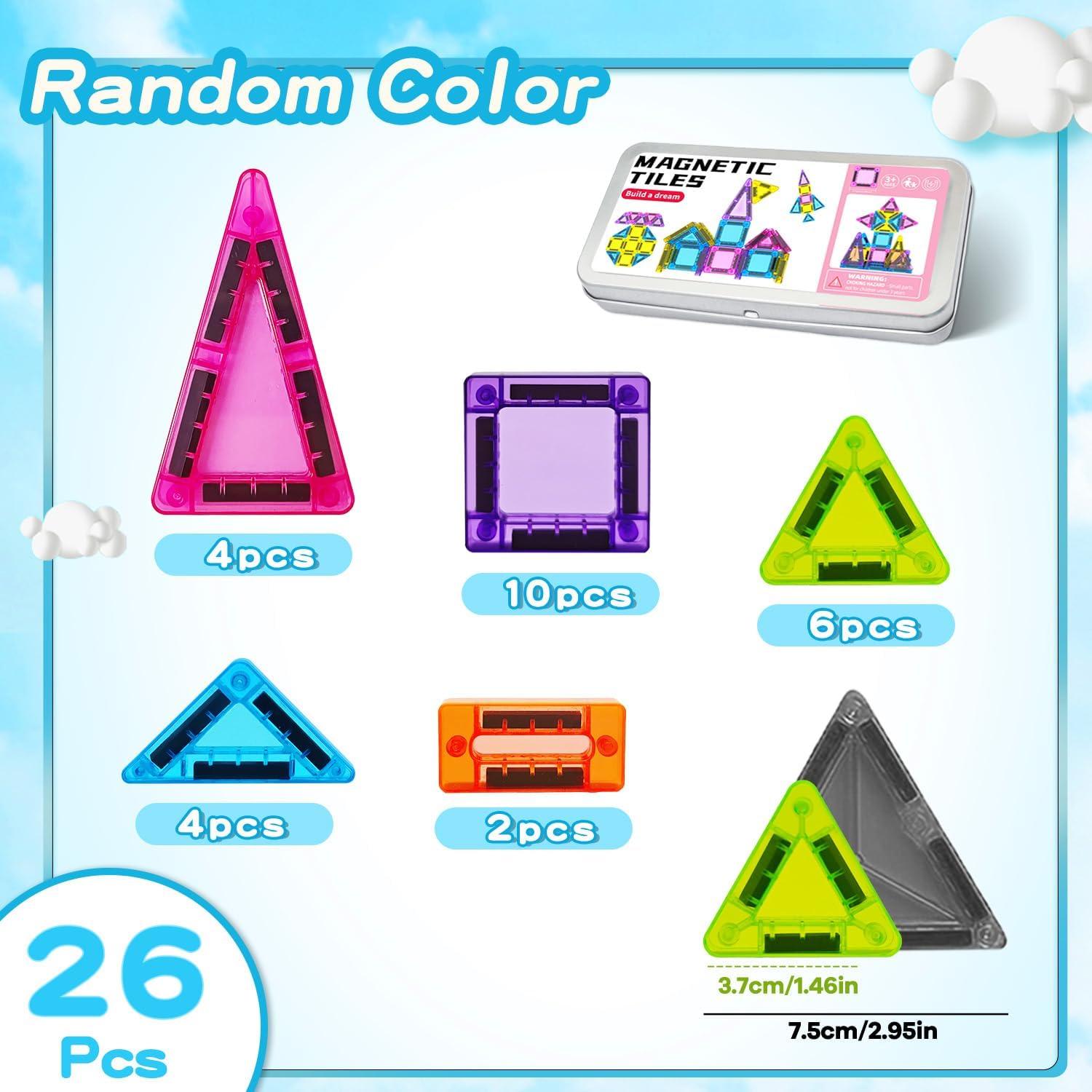 Juego de Bloques Magnéticos Miniatura 26PCS - Juguete Portátil