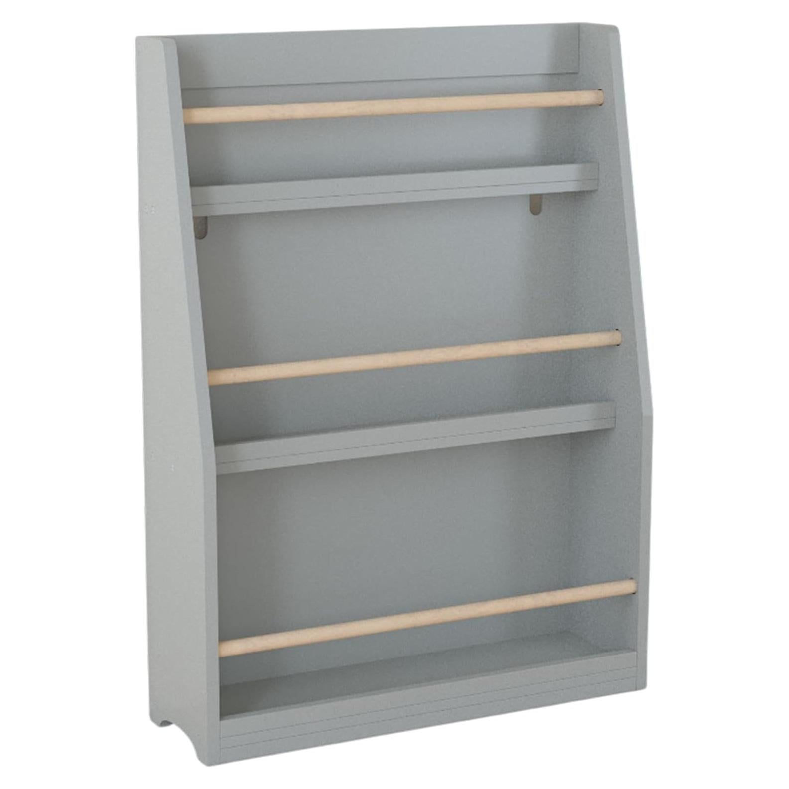 Estantería de Libros Montessori Genérico 3 Niveles Gris 58x18x80cm