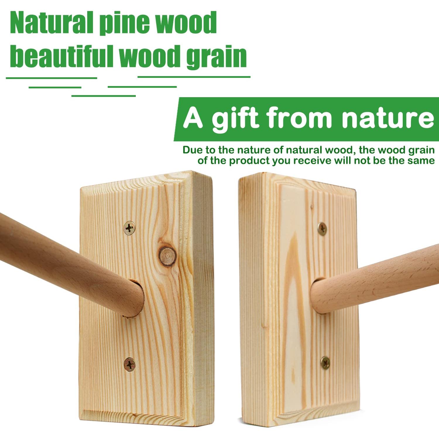 Brazo de Móvil de Cuna Tuiiopoli Madera Natural Soporte Pared