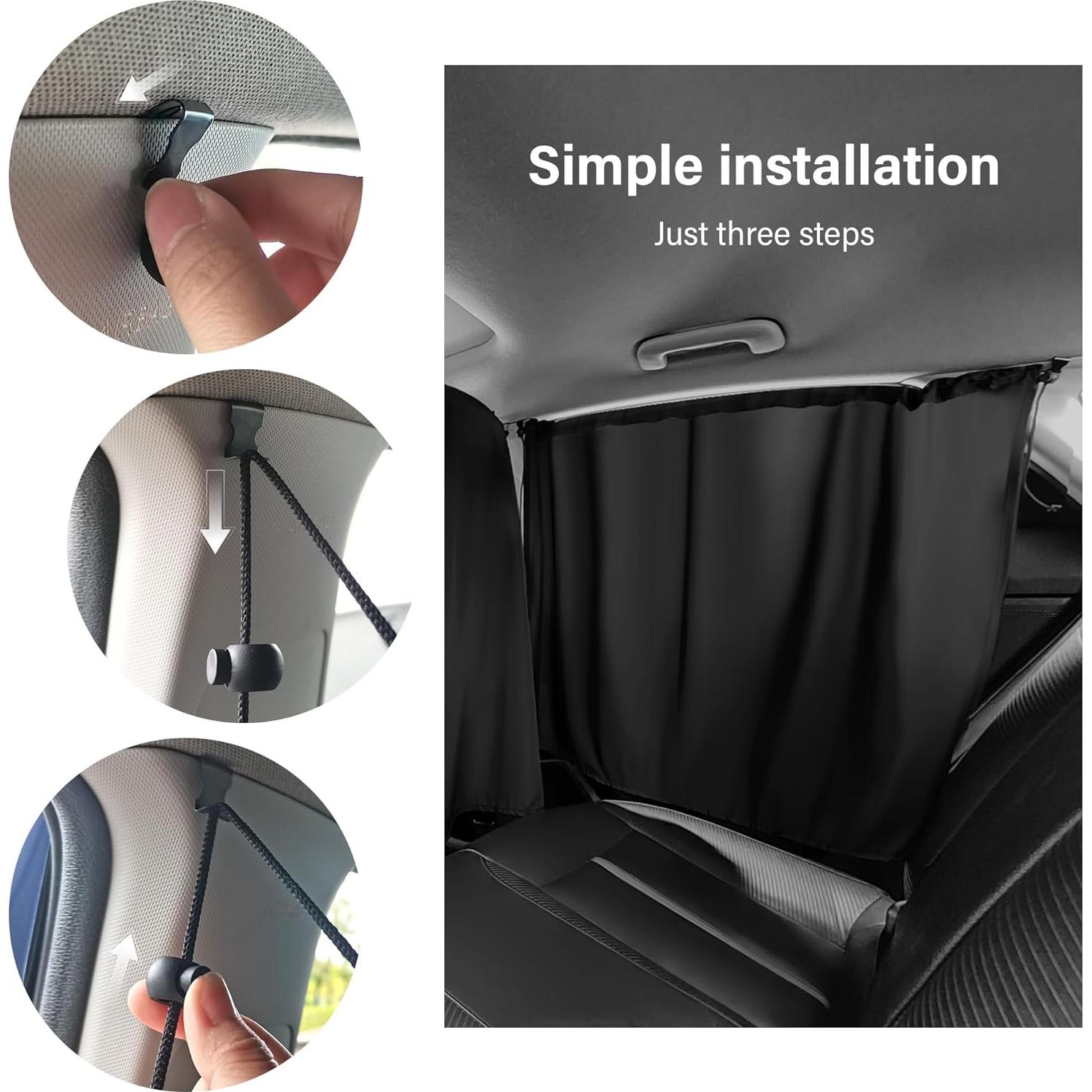 Sombrillas para Ventanas de Coche Stacool 3PCS Sombra Privada