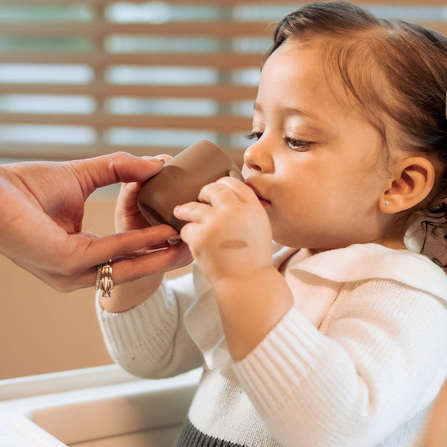 Tazas de Silicona para Destete Bebé BraveJusticeKidsCo. 2 Unidades