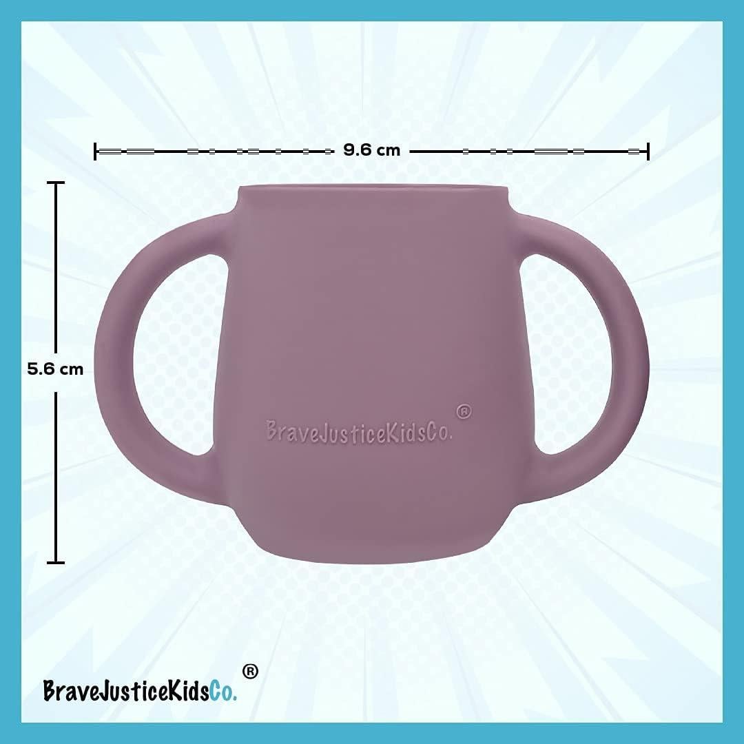 Tazas de Silicona para Destete Bebé BraveJusticeKidsCo. 2 Unidades