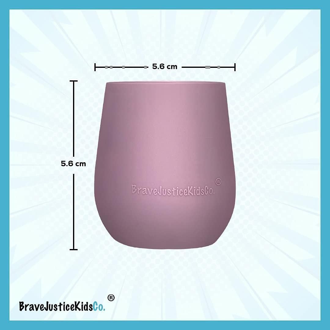 Tazas de Silicona para Destete Bebé BraveJusticeKidsCo. 2 Unidades