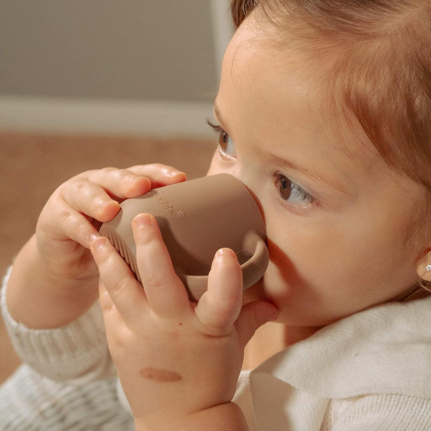 Tazas de Silicona para Destete Bebé BraveJusticeKidsCo. 2 Unidades