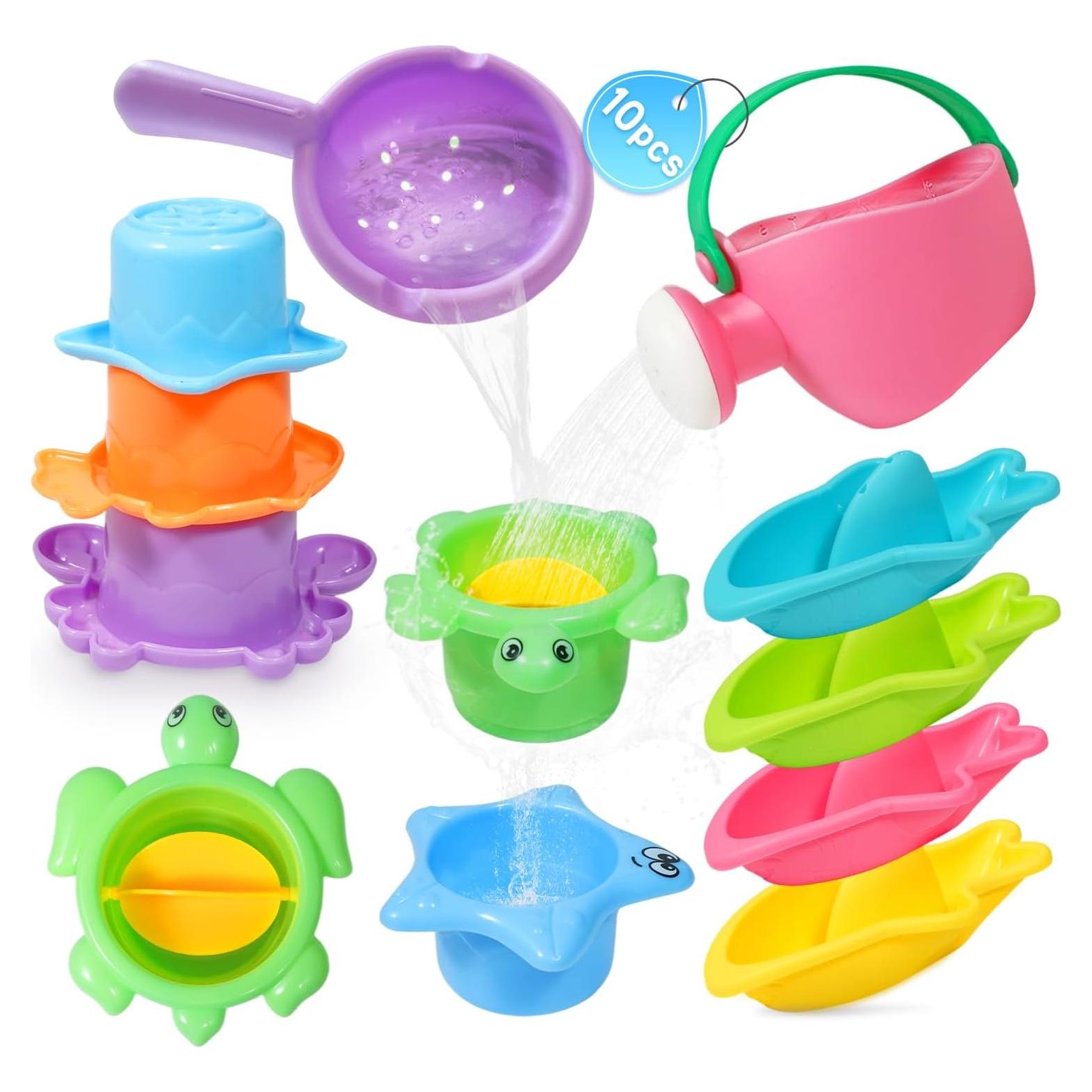 Set de 10 Juguetes de Baño para Bebés BAYMI - Diversión Acuática