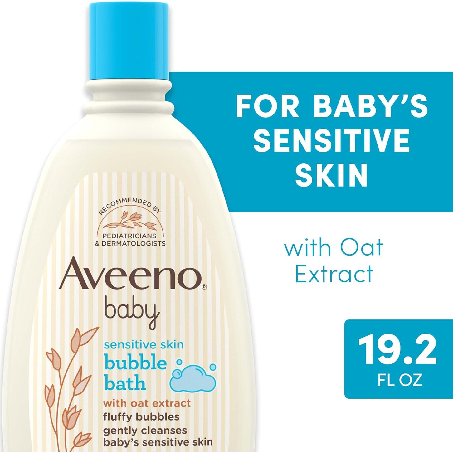 Baño de Burbujas Aveeno Baby 567 ml Piel Sensible Hipoalergénico
