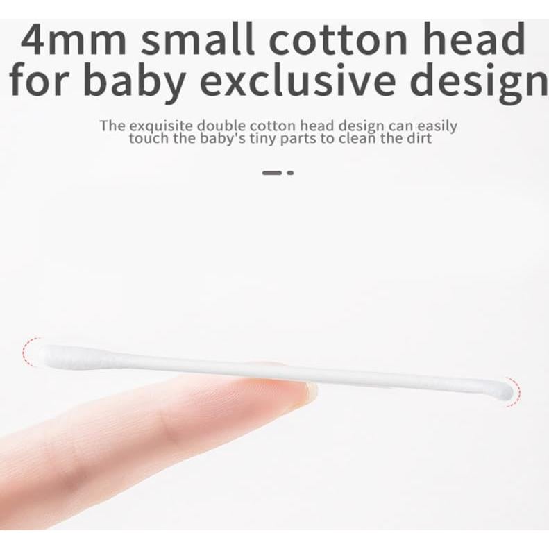 Bastoncillos de Algodón Toddmomy 200pcs para Bebés y Niños