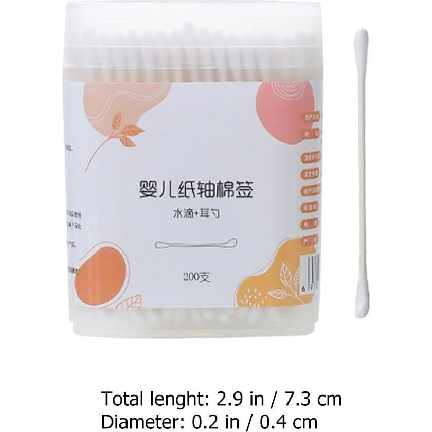 Bastoncillos de Algodón Toddmomy 200pcs para Bebés y Niños