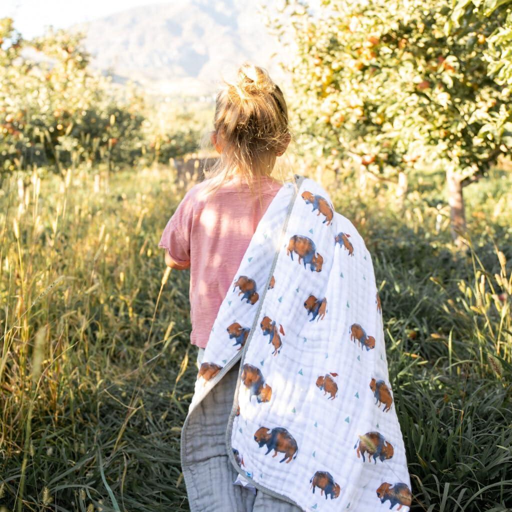 Edredón de Muselina de Algodón Pequeño Unicornio Bisonte